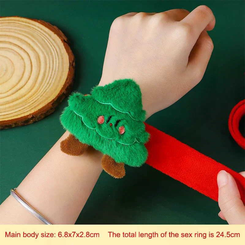 عيد الميلاد صفعة حلقة سوار لطيف الكرتون أفخم الأيائل ثلج دائرة سوار لعيد الميلاد الأطفال هدية عطلة ديكور المعصم الفرقة