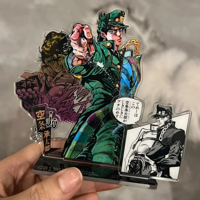 شونين جمب شوب جوجو مغامرة غريبة مشهد أكريليك لوحة جوناثان جوستار جوزيف جوستار كوجو جوتارو مجموعة شخصيات