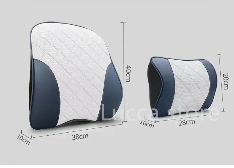 Dla BYD Atto 3 SONG PLUS/DM-i/EV Dolphin skórzany zagłówek z mikrofibry zagłówek siedziska poduszka na szyję poduszka na szyję zagłówek akcesoria