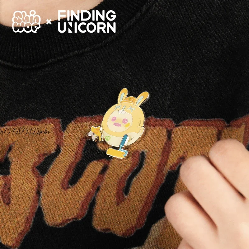 Finding Unicorn ShinWoo The Lonely Moon Series Badge Blind Box Anime Figure Guess Bag Toys Ornaments Decor Dolls Model Girl Gift