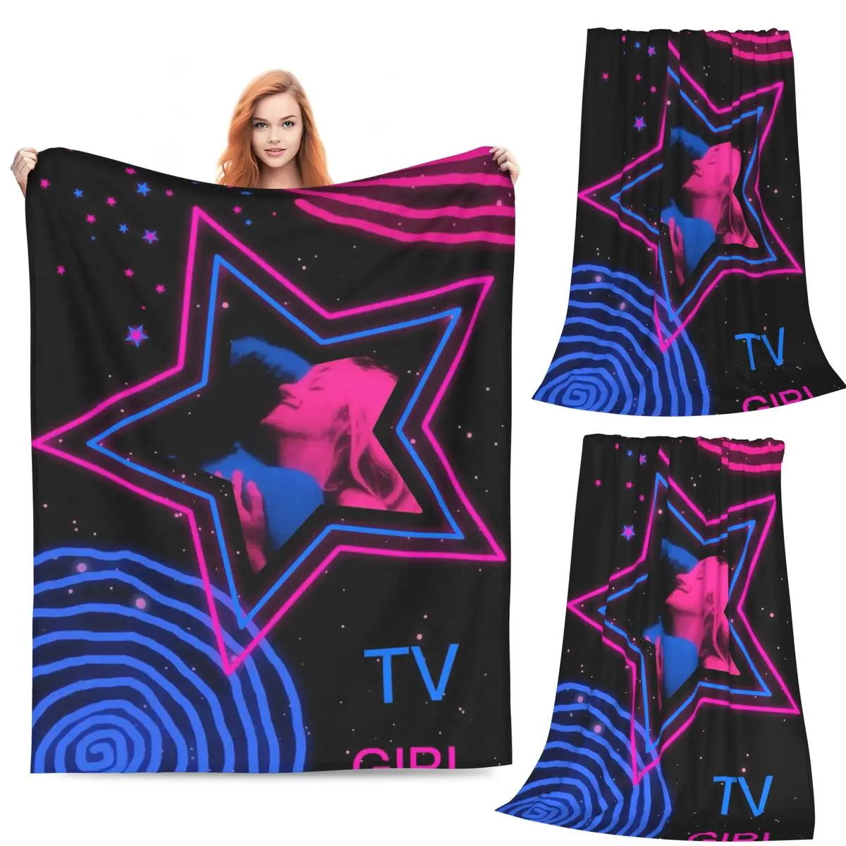 

TV Girl Band Blanket Fleece Sofa Throw Blanket Lightweight for Couch Bedding Outdoor Throws Bedspread Quilt