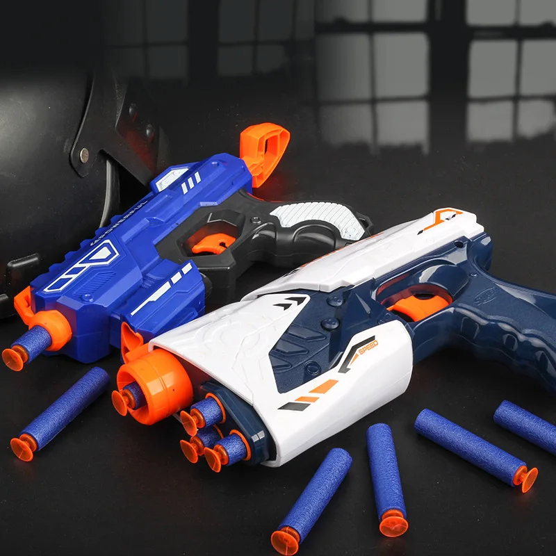 Hot kinderen Handleiding Zachte Kogels Speelgoed Pistool Kits Voor Nerf Darts Speelgoed Pistool Lange Afstand Dart Blaster Kinderen speelgoed Kerstcadeau