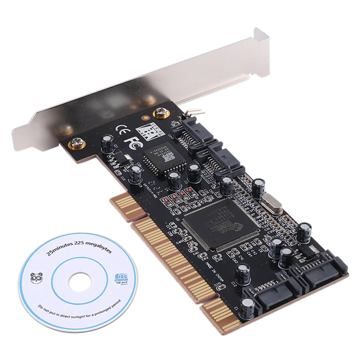 4-Port RAID Controller Card PCI Expand Card 2.0 SATA II