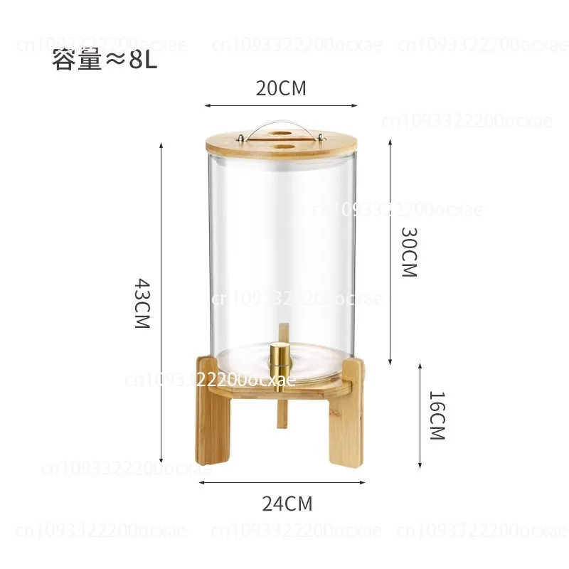 

3.5-8L Buffet Juice Tripod Juice Barrel with Faucet Beer Cold Drink Barrel Small Beverage Machine High Temperature Resistant