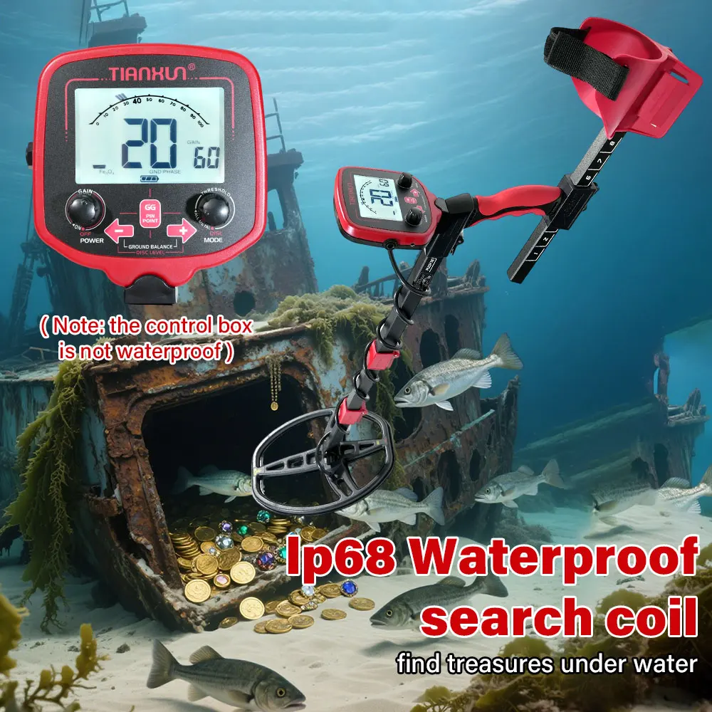 Metal Detector TX-850L Gold Metal Detector High Performance Underground Gold Silver Jewelry Detector Finder Treasure Hunter