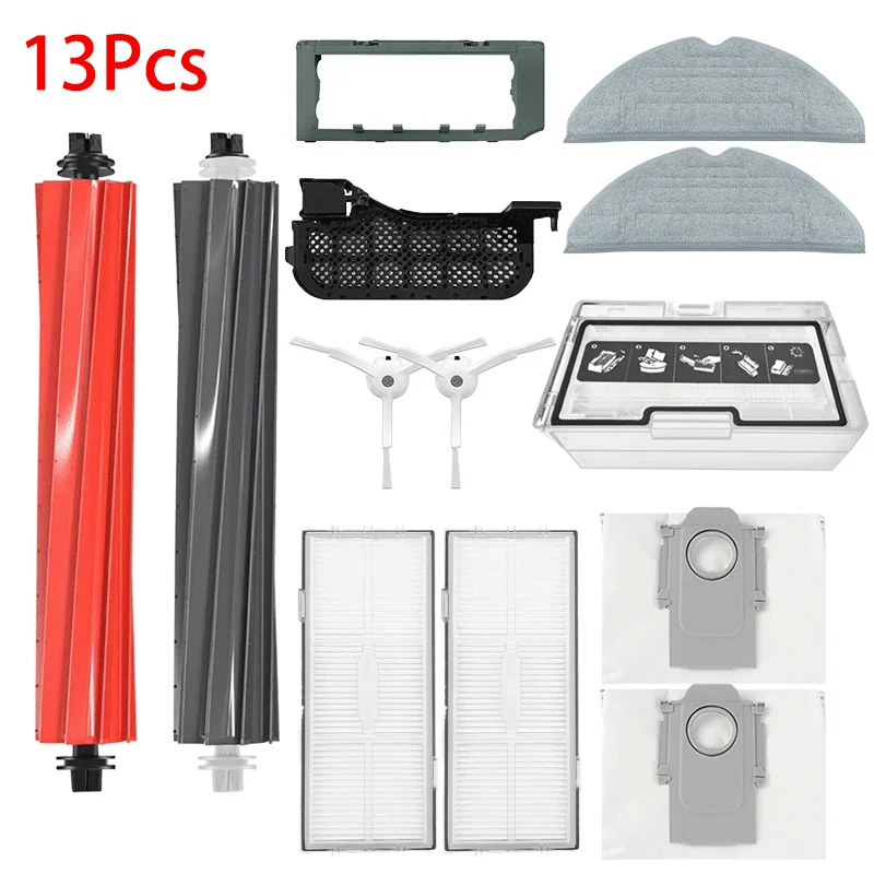 Roborock-accesorios para Robot aspirador S8 Pro Ultra S8 + S8, cepillo lateral principal, filtro Hepa, mopa, bolsas de polvo, piezas de repuesto