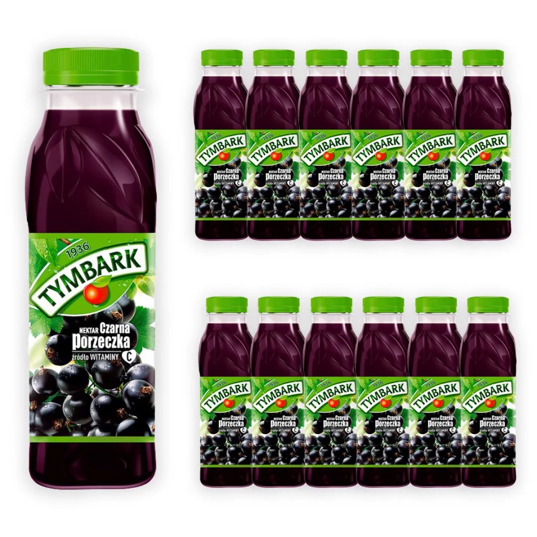 Tymbark Nectar black currant 300 ml x 12 pieces