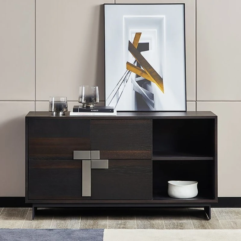 

High-end Italian modern living room storage side cabinet, minimalist Nordic storage wine cabinet
