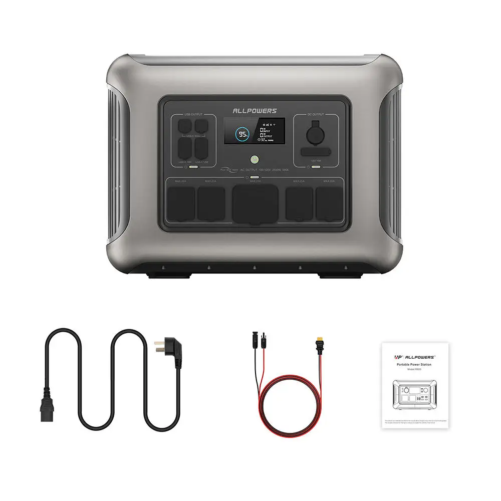ALLPOWERS AC2500W+PV400W Solar Generator Kit Solar Panels 2016WH Lithium Power Station Portable Solar Lifepo4 view 6