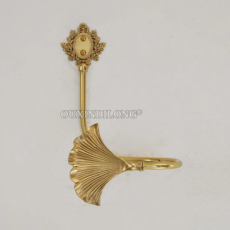 Exquisite Design 1Pair Brass Ginkgo Leaf Curtain Hooks Holdbacks Drapery Tieback Hooks Curtain Holder Hanger Hooks Wall Mounted