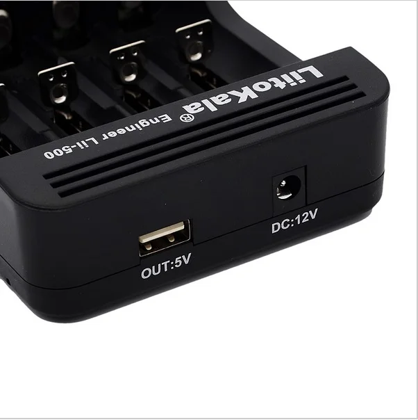 Liitokala lii-500 LCD 3.7V/1.2V AA/AAA 18650/26650/16340/14500/10440/18500 Battery Charger with screen+12V2A adapte+output 5V1A