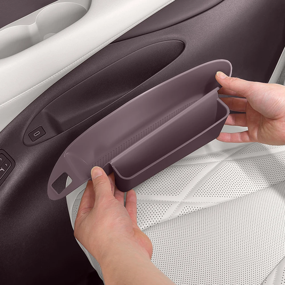 Fit For DENZA D9 2024 2025 2026 Original Color Third Row Door Panel Storage Silicone Pad Phone Slot Cover Interior Accessories