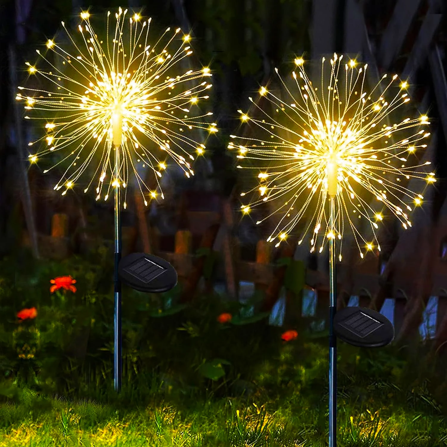 

Garden Decoration Solar Light for Outdoors DIY Dandelion Solar Plug Garden Lighting Weatherproof Solar Fireworks Lamp Patio Lawn