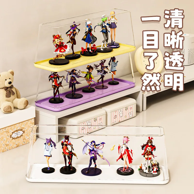 

Clear Display Case for Figures,Adjustable Display Box,Figure Display Case,Stackable Display Box for Action Figures,Collectibles