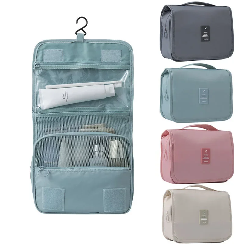 

Travel Makeup High Capacity Toiletries Pouch Travel Make Organizer Waterproof Beauty Bathroom Wash