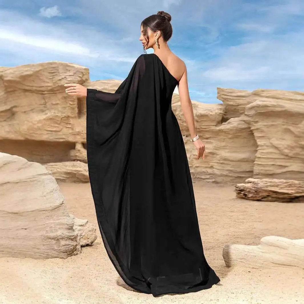 

Short Temperament Sleeved Evening Dress 2025 New Product Dress Summer Women's Dress Kpop 2025 Summer Dress Robe Vestido Women