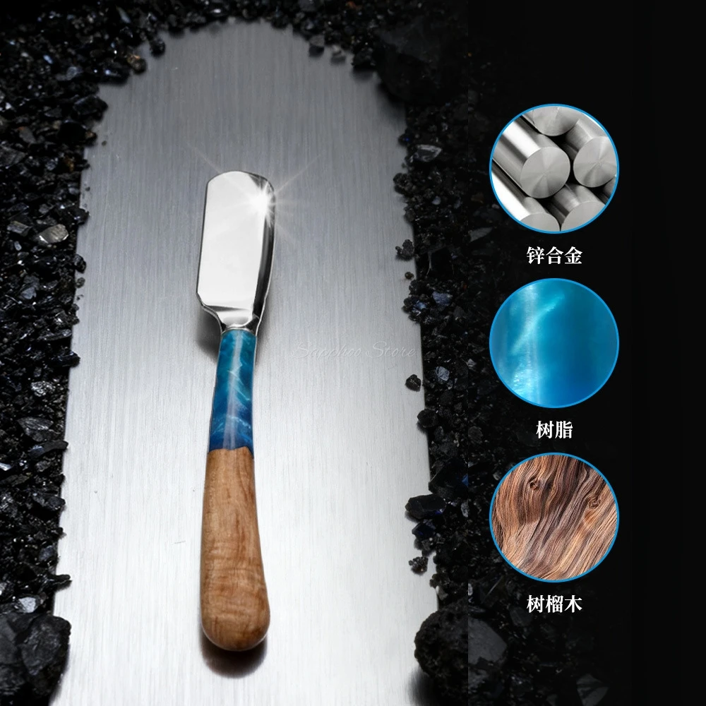 موضة مستقيم الحلاقة تصفيف الشعر اللحية الحاجب ماكينة حلاقة سبائك الزنك الإبط حلاقة سكين الرجال أداة إزالة الشعر مع 74 شفرة