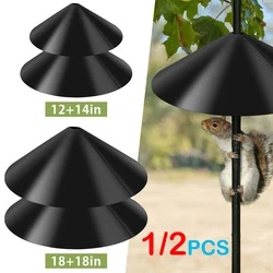 12/18inch Squirrel Baffle Wrap Around Squirrel Proof Baffles Universal Squirrel Baffle Anti Rust Raccoon Proof Bird Feeder Guard