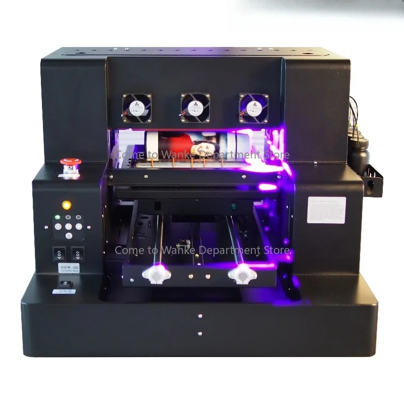 

On Sale A3 A4 Size UV LED Flatbed Printer Varnish Effect 6 Colors 3d Printer