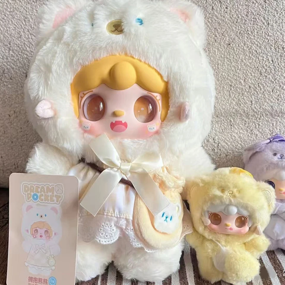 Hot Genuine Yooki Bite A Bear Blind Box Yooki V4 V10 Enamel Plush Cute Doll Bag Keychain Pendant Birthday Friend Gift Plush Doll