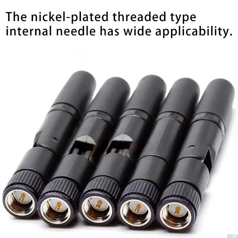 R91A 2.4GHz เสาอากาศพับได้ด้วยตัวเชื่อมต่อชาย SMA ที่ได้รับสูงสำหรับการใช้งานที่เข้ากันได้กับบลูทู ธ และไร้สาย