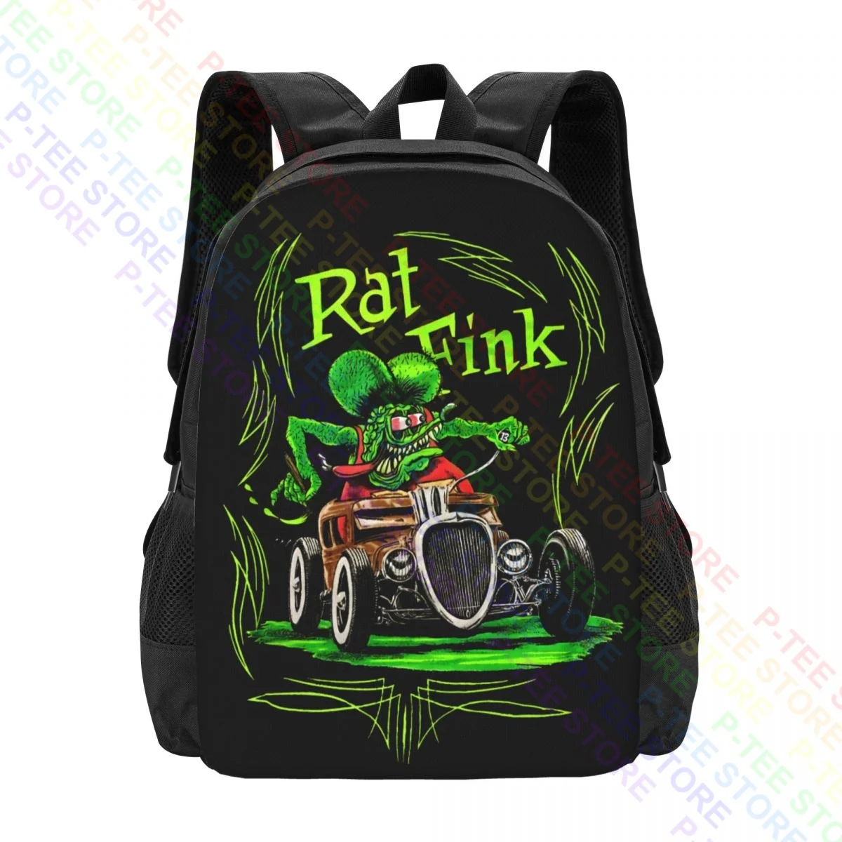 Rat Fink Ed Roth Drag Racing Hot Rod ClassicBackpack Large Capacity Fashion Outdoor Running