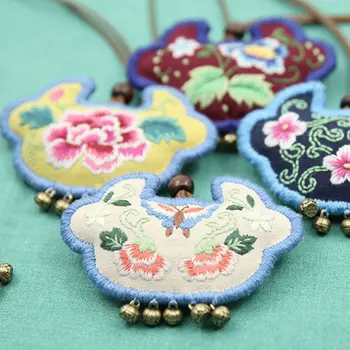 Traditionele Chinese Geborduurde Fortuin Tas Diy Kit Lucky Ruyi Vorm Gunstige Hanger Materiaal Pakket Vintage Accessoires