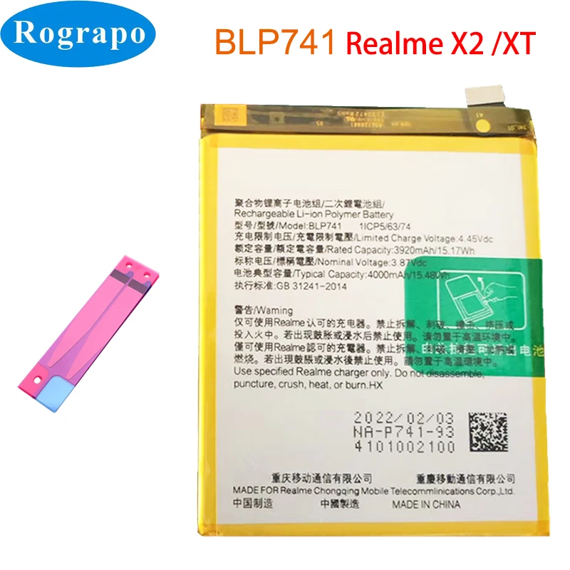 BLP729 BLP731 BLP741 BLP757 Batterie De Téléphone Pour Oppo Realme C1 C2 C3 C3i 3 3i 5 5i 5S 6 6S 8 8i C11 C12 C15 C25s C31 C35 Pro