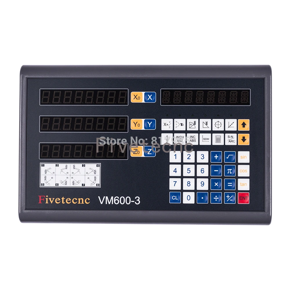 Imagem -03 - Digital Readout Counter Display para Fresagem Máquina Torno Fibra Óptica Dro Eixos