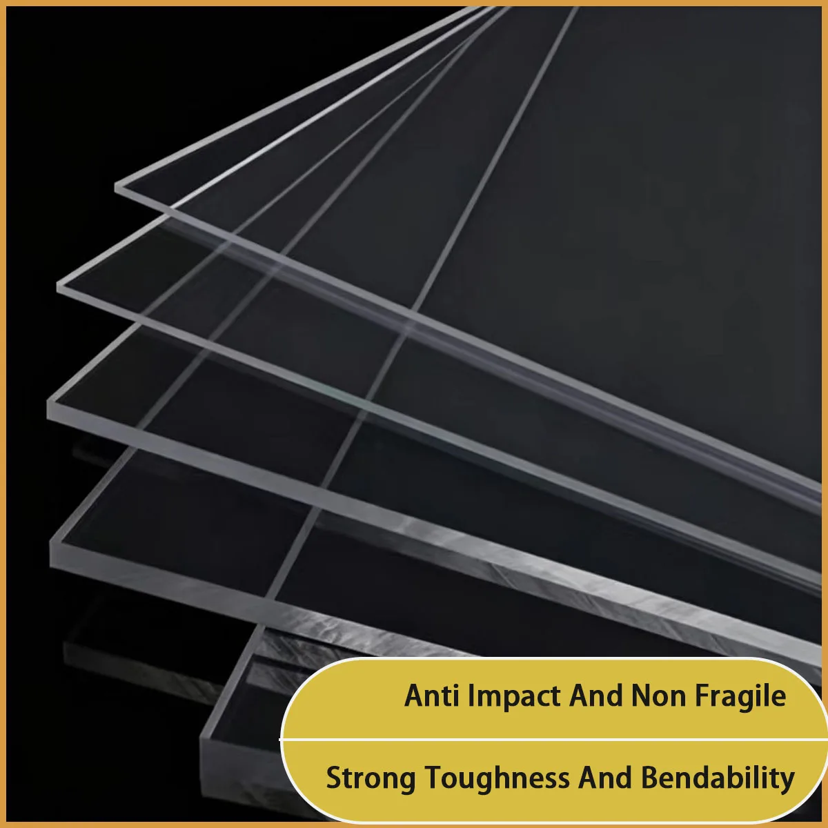 0.3-10mm thick high transparent PVC plastic board for decoration, partition, protection