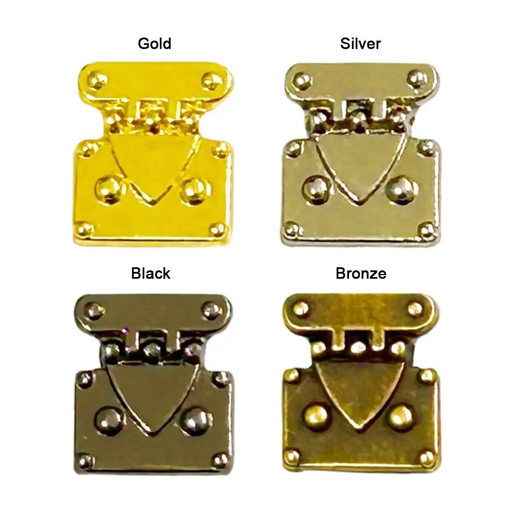 Mini DIY Metal Crafts Lock, Manual Box Acessórios, boneca, 4 cores, novo, 4pcs