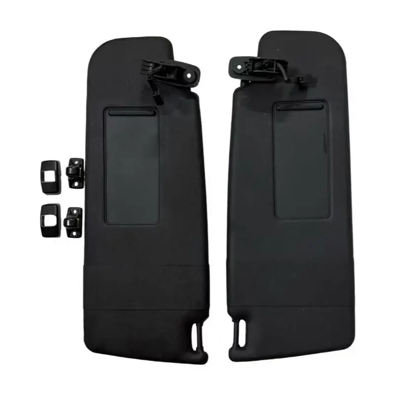 Black Front Sun Visor Panel with Makeup Mirror Sunshield  Car Access For VW Golf 4 Jetta MK4 Passat B5