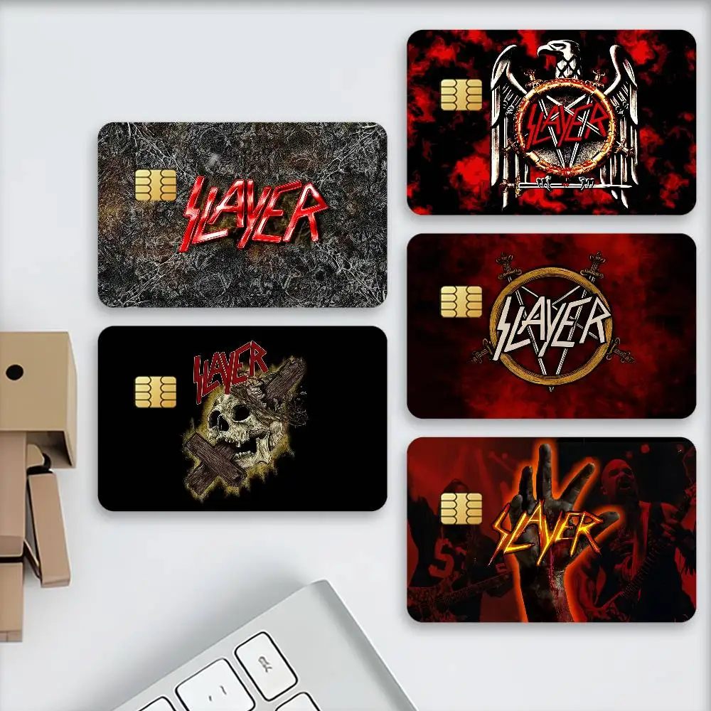 Band S-Slayer Credit Decorative Card Stickers Suitable For Bank Cards Metro Transit Anti-scratch Gift 4PCS