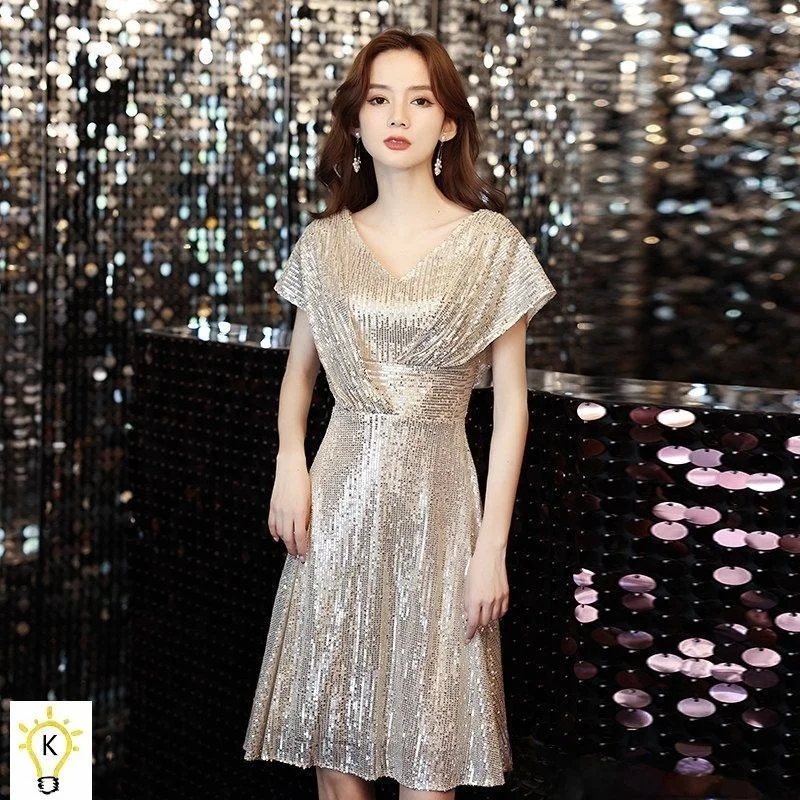 

Цвет шампанского Evening Dr Ele Host Dr Корейский Sle ort Sve со средней талией Slim Fit для пар и повседневной носки