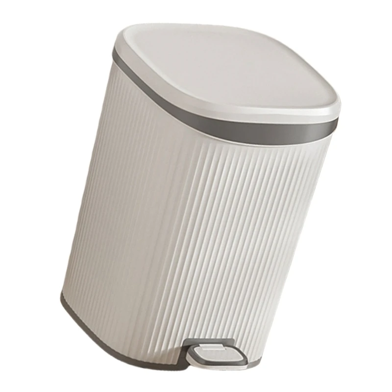 Convenient Pedal Operated Waste Basket, Step Trash Can for Household Workplace,Durability Dustbin Sealed Lid Dropshipping