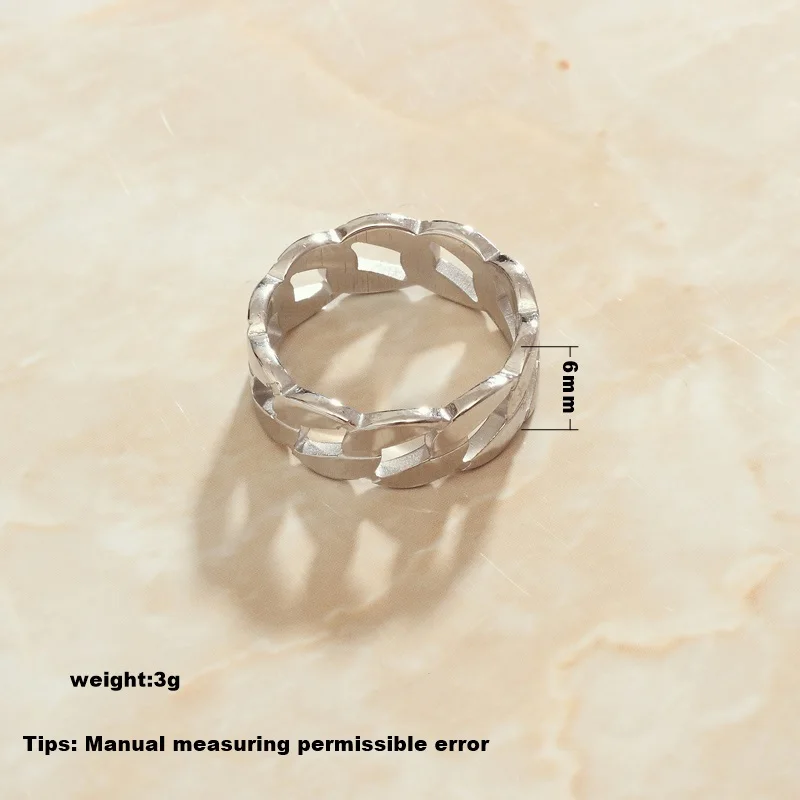 Sommar Hot New Gold Color /stainless_steel Color Size 5 6 7 8 9 Female Friend Women's Rings Circular and Wave Ring Men Wholesale