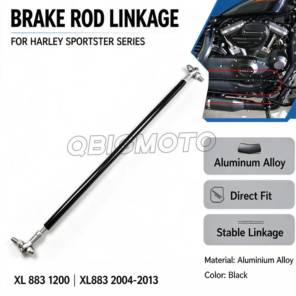 Motorcycle Forward Brake Lever Brake Linkage Rod Kit Fit for Harley Sportster XL883 XL1200 XL 883 1200 2004-2013 2012 2011 2010
