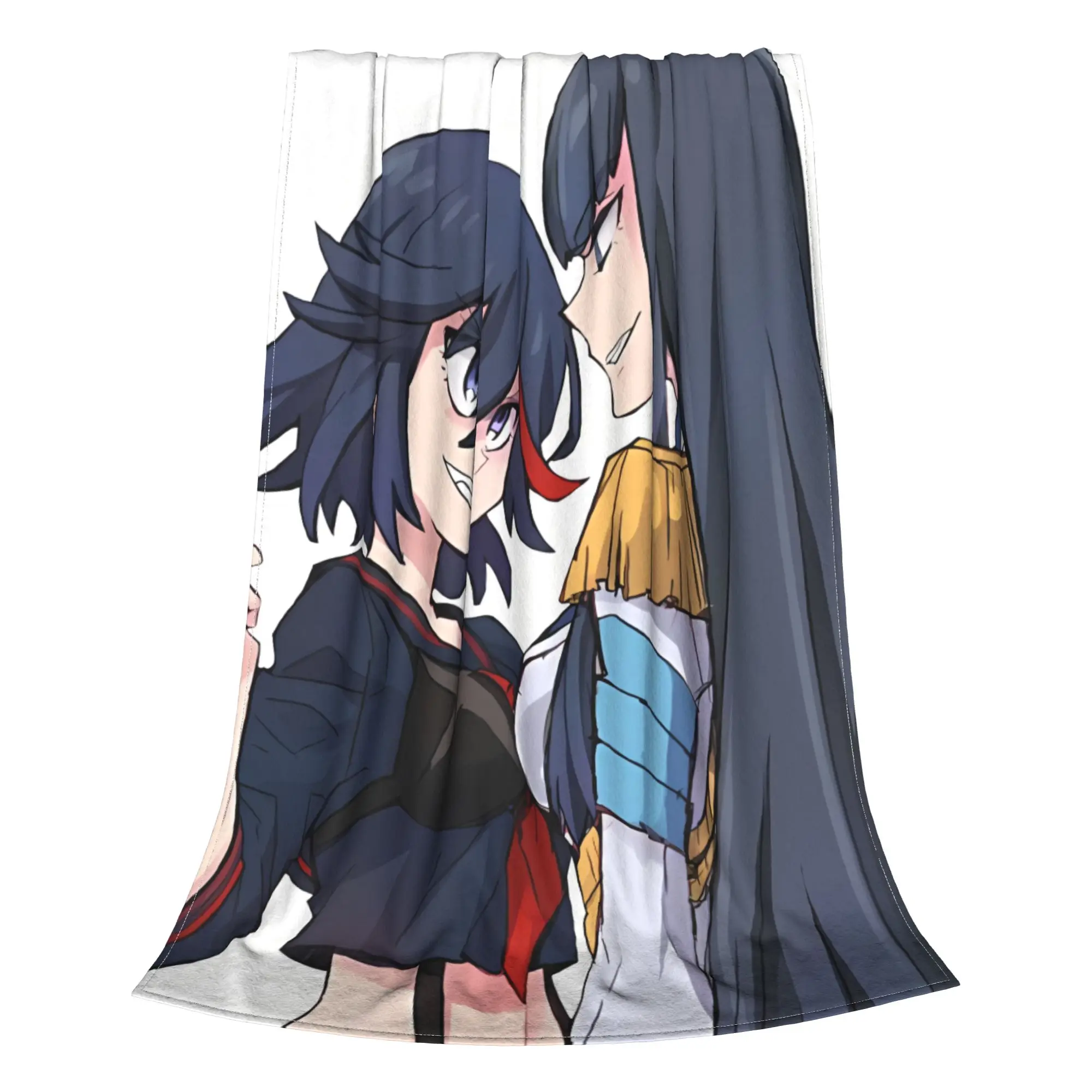 1PC Home Cutecore Japanese Anime Kill la Kill Blanket Super Cosy Plush Home Living Room Sofa Halloween