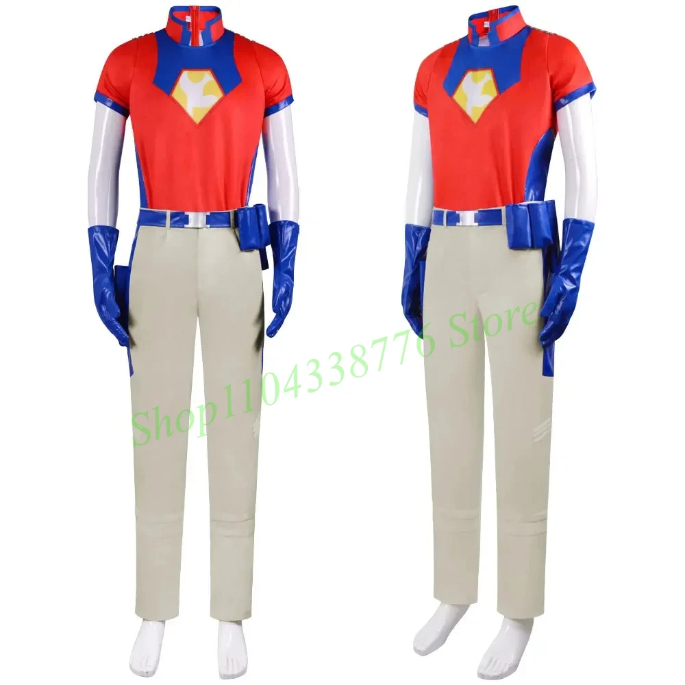 New 2025 Movie Christopher Smith Peacemaker Cosplay Costume Unisex Adult Top Pants Suit Halloween Outfit Uniform Party