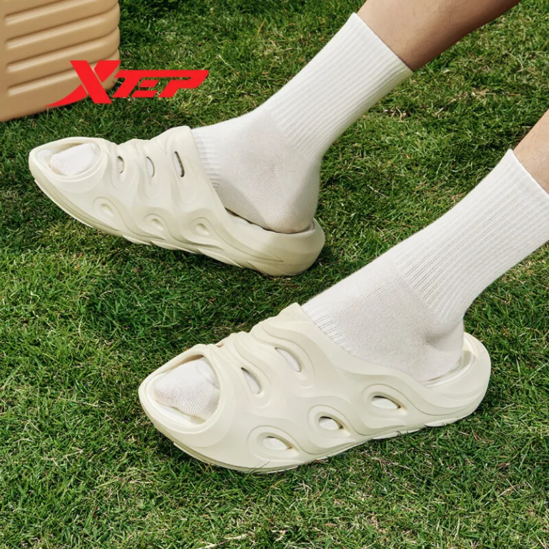 Xtep Slippers Men Summer Comfortable Lightweight Men's Outdoor Shoes Breathable Casual Fashion Male Casual Shoes 877119170001