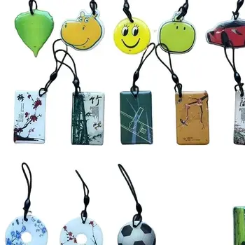 10/20/50/100pcs Random Pattern 13.56MHZ UID Rewritable Keyfobs RFID NFC IC Tag Ring Key Card Changeable S50 Access Control
