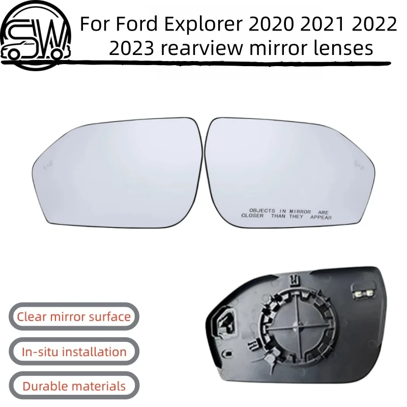 

For Ford Explorer 2020 2021 2022 2023 Rearview Side Mirror Glass Lens With Heated With Blind Spot Z17K7070 LB5Z17K707E