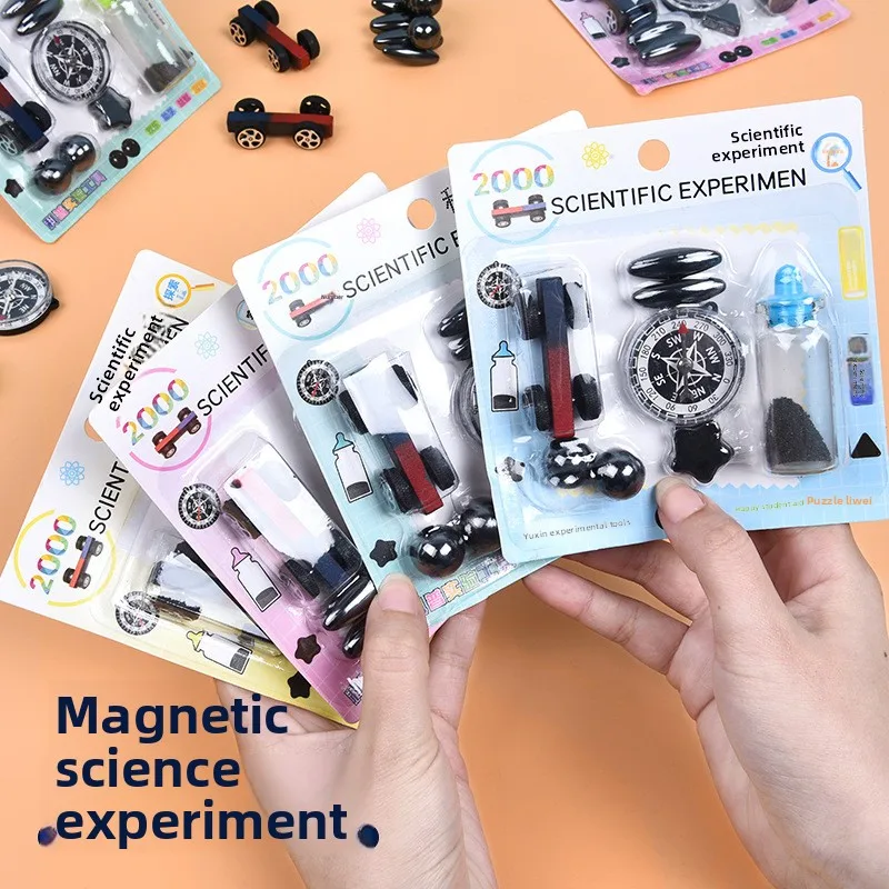 مجموعة تجارب علمية بوصلة مغناطيسية لعبة تعليمية للفيزياء الطلابية مساعدة تعليمية لعبة مغناطيسية هدية متنوعة #2