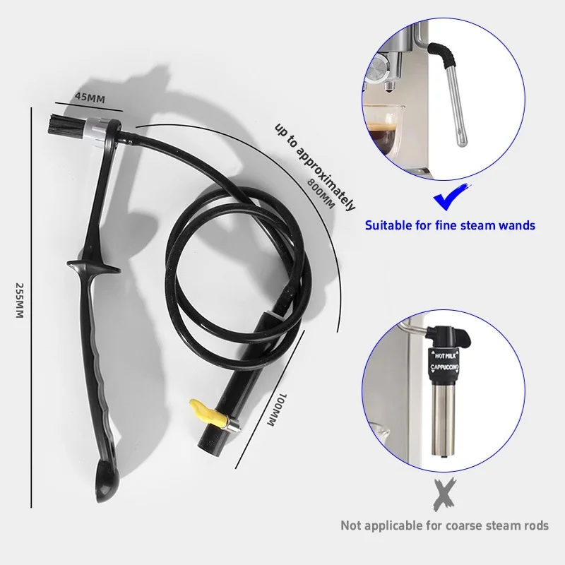 Coffee Machine Steam Cleaning Brush Detachable Anti-scald Cleaning Tool Removes Oil & Grime For Coffee Equipment Maintenance