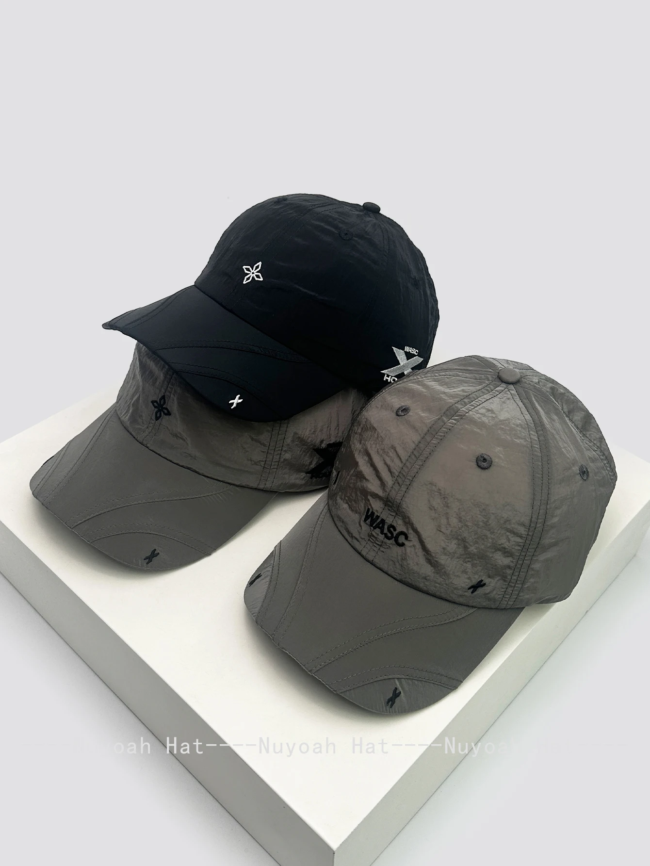 

Spring and summer new street quick-drying letter embroidered baseball hat men's and women's sunshade niche outdoor cap