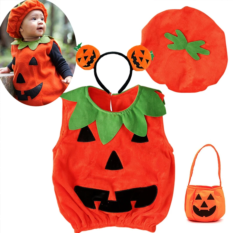 

2024 Halloween Pumpkin Costume for Kids Baby Girls Cosplay Vampire Fancy Dress Children Carnival Party Cape Dress With Headband