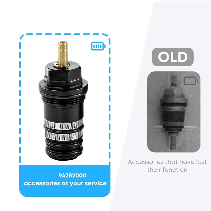 

94282000 3/4-дюймовый термостатический картриджный клапан, подходит для термостатических наполнителей ванны с двумя отверстиями и тремя отверстиями, для Hansgrohe-Hot