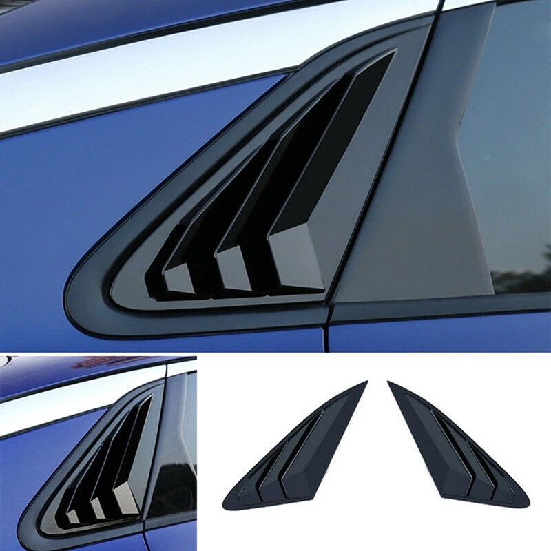 Car Rear Window Spoiler Cover Trim Side Triple-Cornered Blinds Decoration For Kia K5/Optima 2020 2021