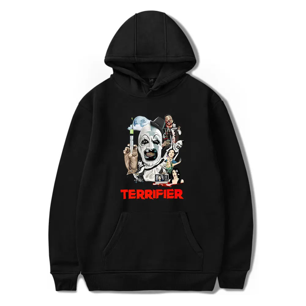 

Terrifier Art the Clown Tracklist Hoodies Merch Unisex Fashion Casual Sweatshirts Streetwear Hoodie Outdoor Outwear