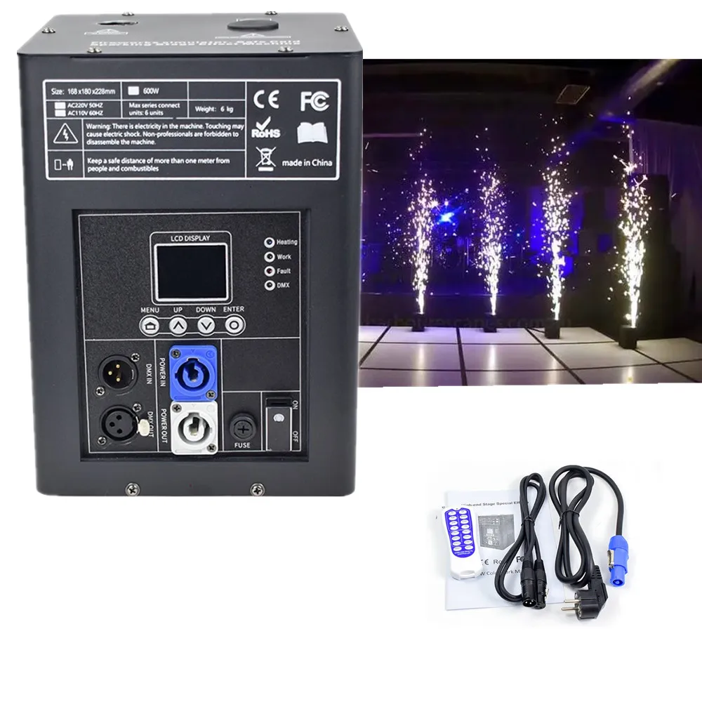 750W digital board wedding sparkular fireworks machine